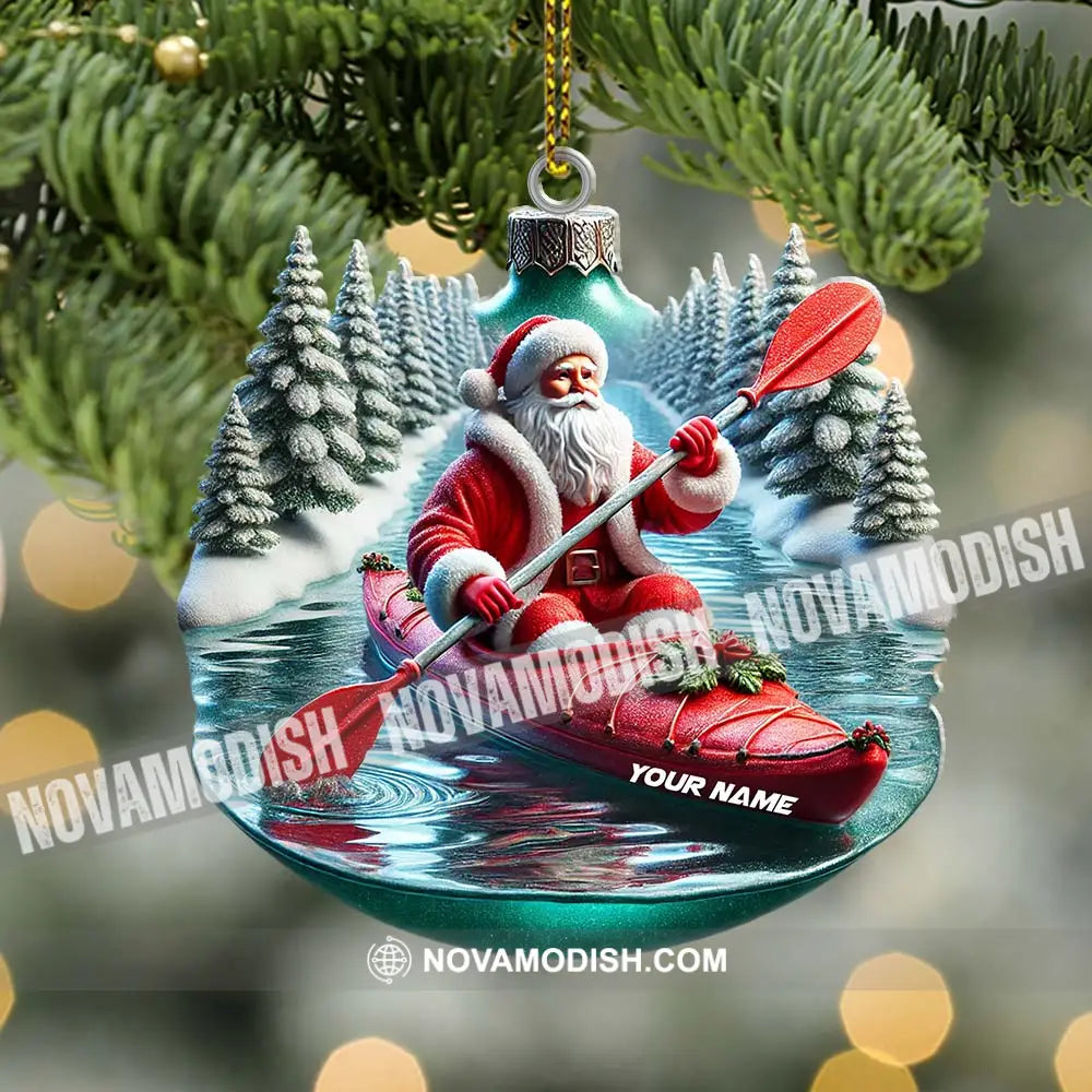 Custom Name Santa Ornament Christmas Gift Decoration