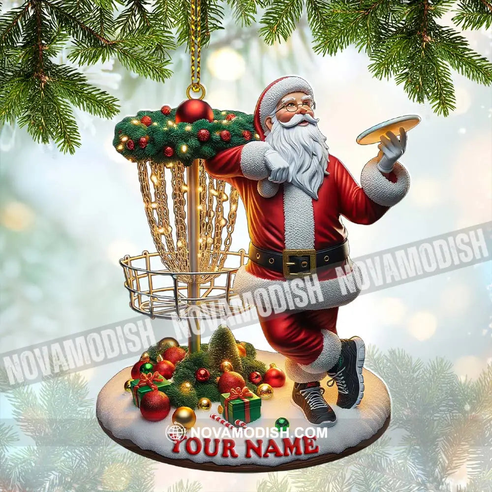 Custom Name Santa Ornament Christmas Gift 3.54’’ / 1