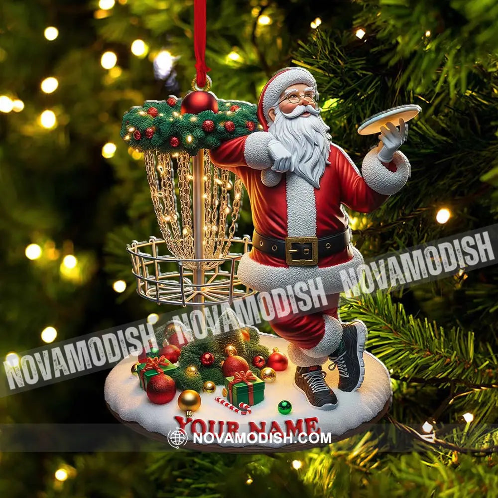 Custom Name Santa Ornament Christmas Gift