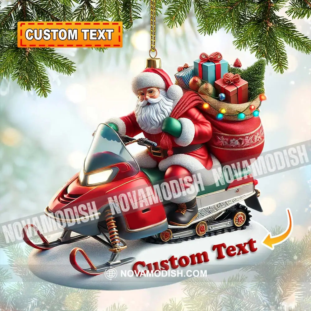 Custom Name Santa Ornament Christmas Gift Decoration