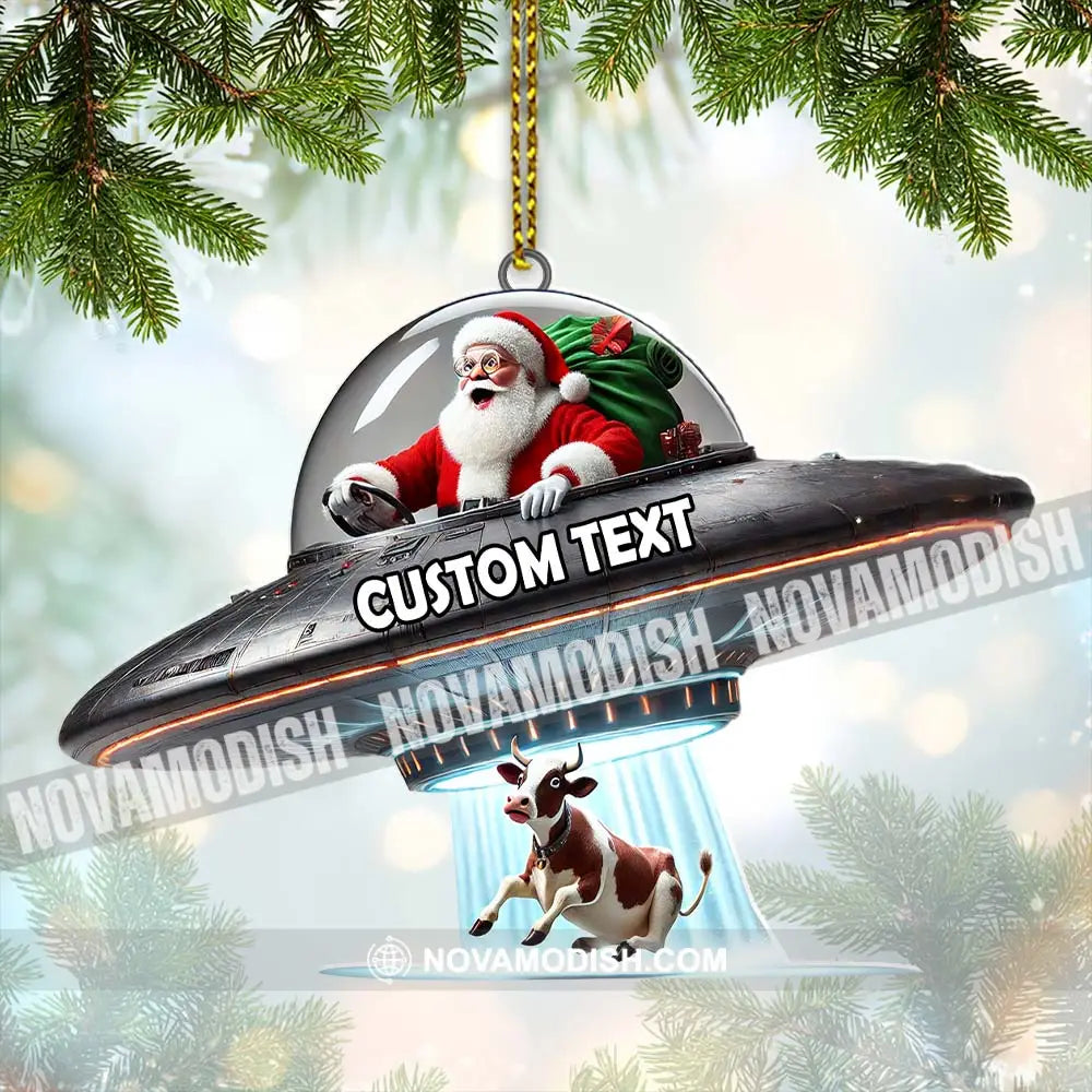 Custom Name Santa Ornament Christmas Gift Decoration