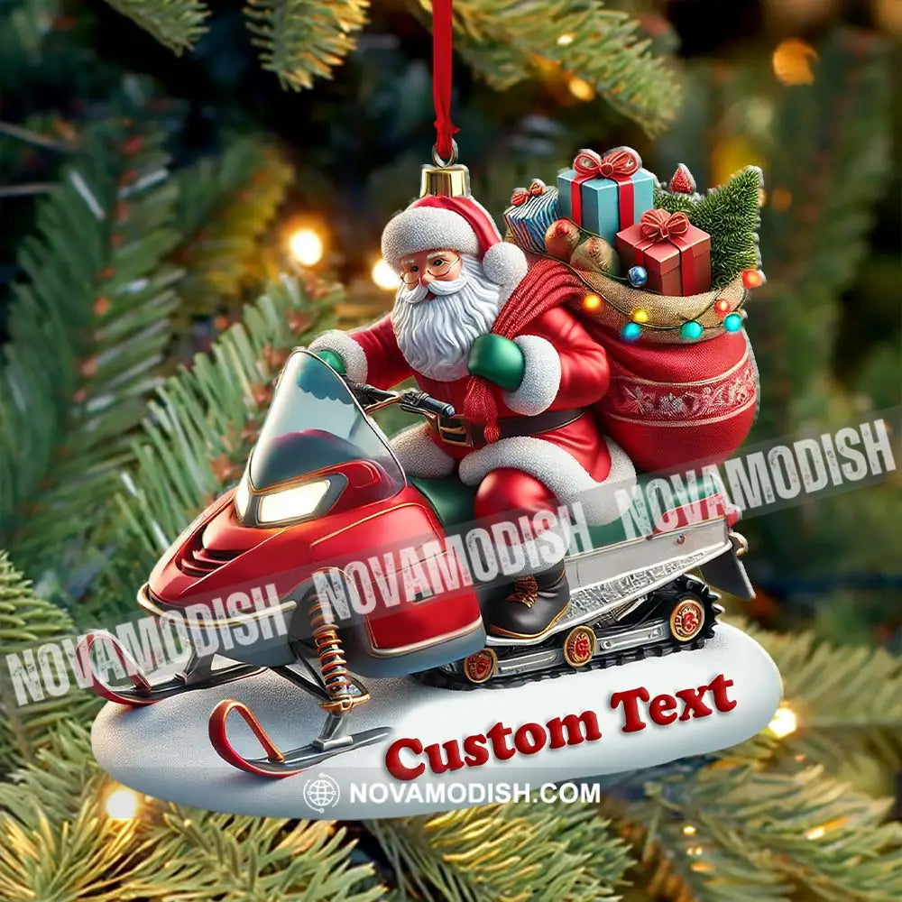 Custom Name Santa Ornament Christmas Gift Decoration