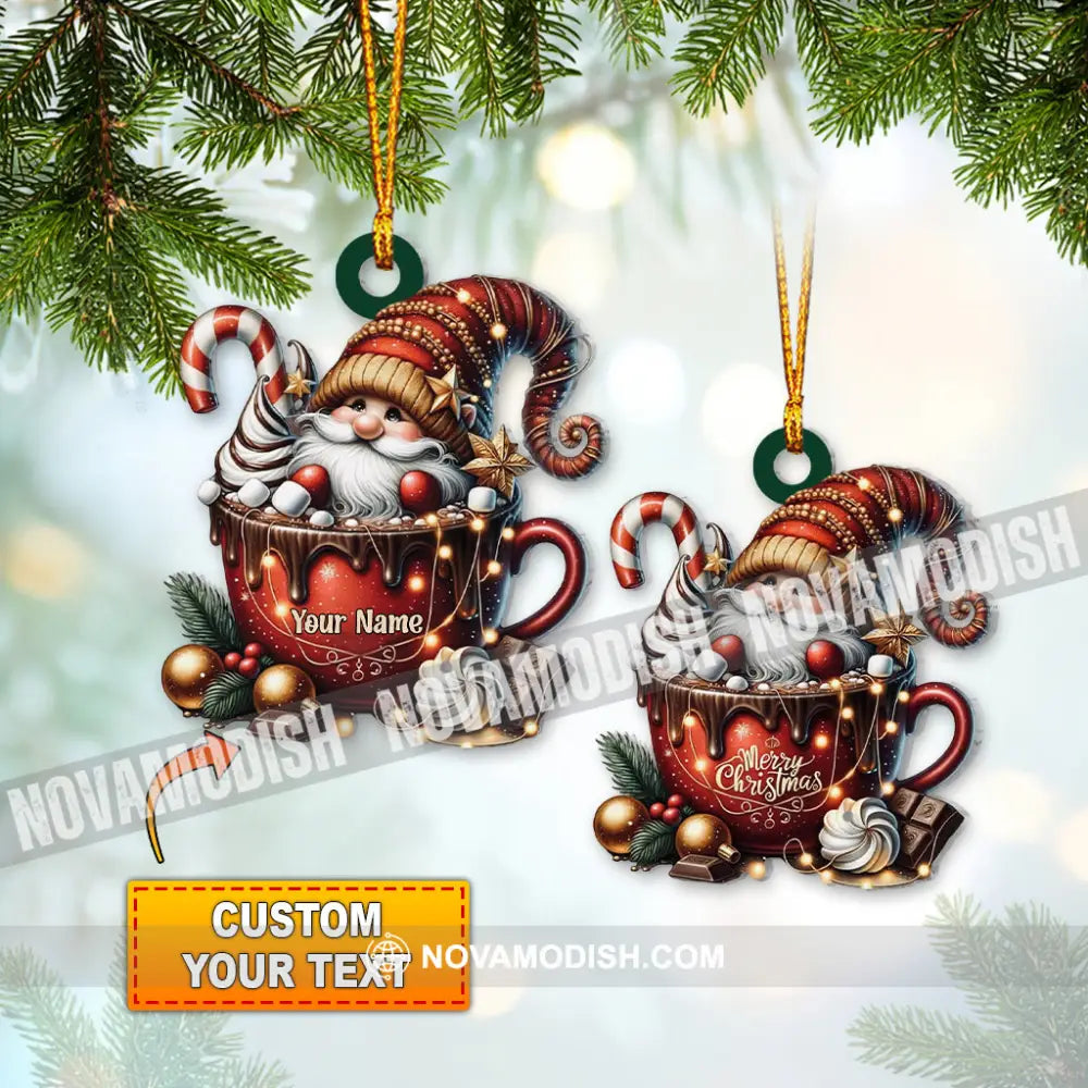 Custom Name Santa Ornament Home Decor Christmas Gift