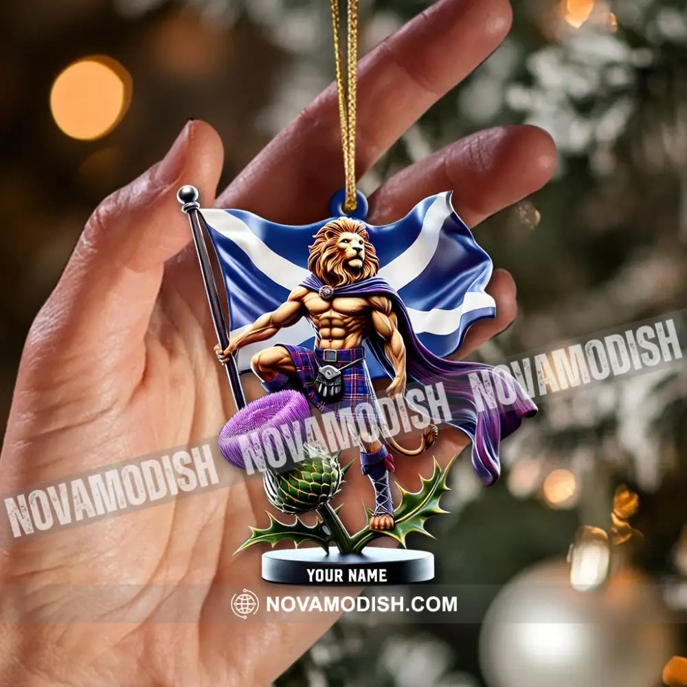 Custom Name Scotland Ornament Christmas Gift For Lover