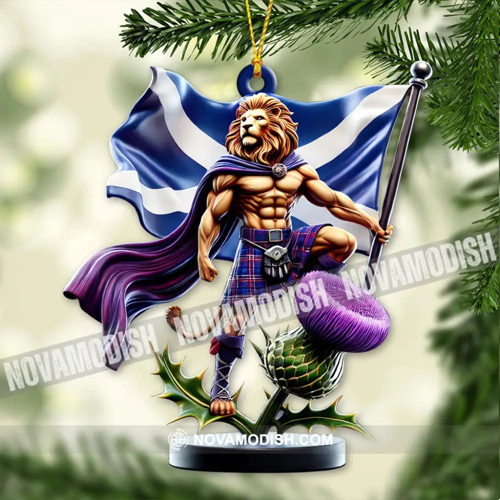 Custom Name Scotland Ornament Christmas Gift For Lover 3.54’’ / 1