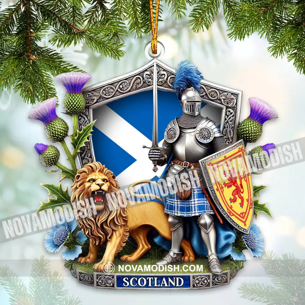 Custom Name Scotland Ornament Christmas Gift For Lover 3.54’’ / 1