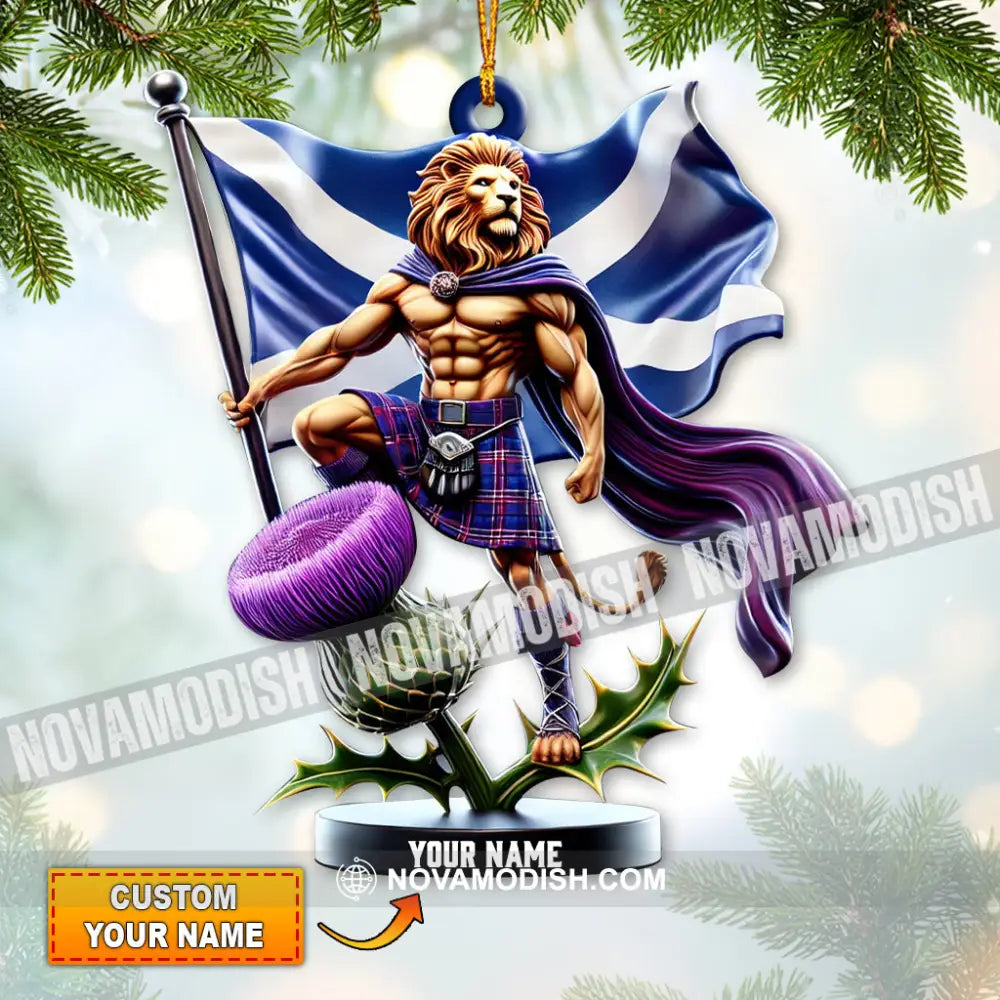 Custom Name Scotland Ornament Christmas Gift For Lover