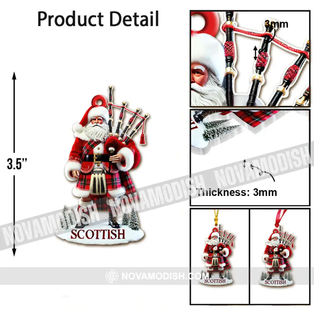 Custom Name Scotland Ornament Christmas Gift For Lover