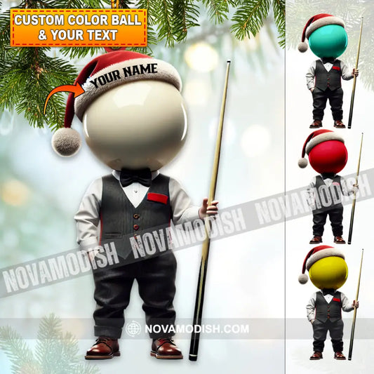 Custom Name Snooker Ornament Lover Christmas Gift