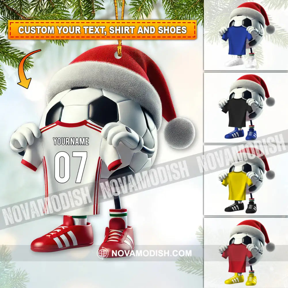 Custom Name Soccer Ornament Christmas Gift