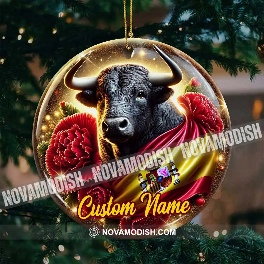 Custom Name Brazil Ornament Christmas Gift For Lover