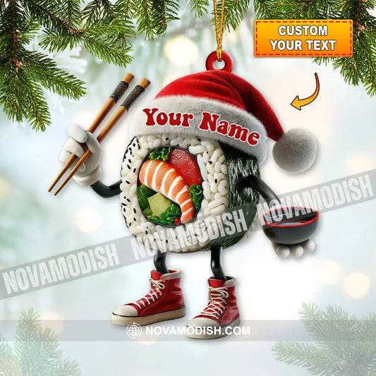 Custom Name Sushi Ornament Store Christmas Decoration