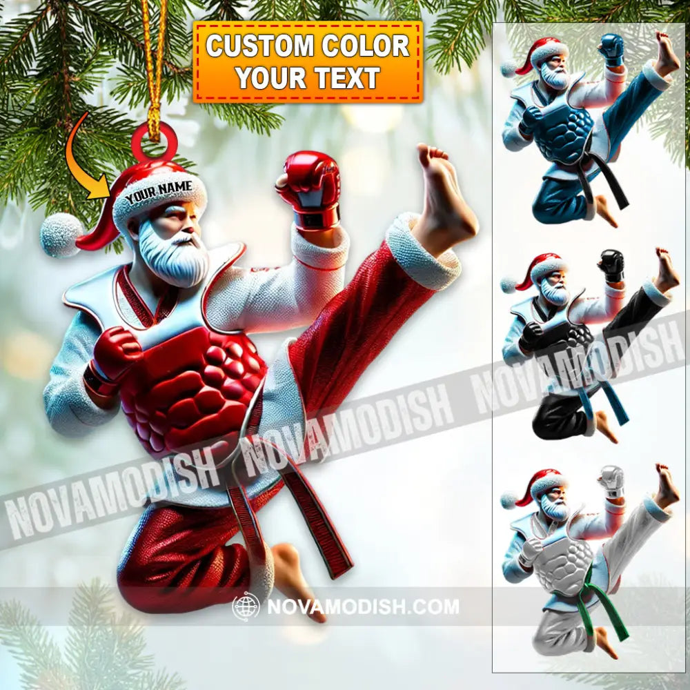 Custom Name Taekwondo Ornament Christmas Gift