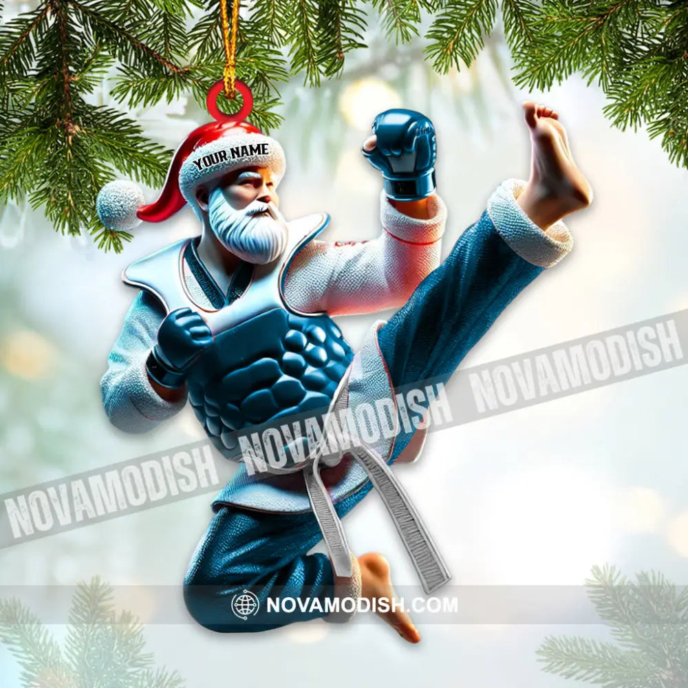 Custom Name Taekwondo Ornament Christmas Gift