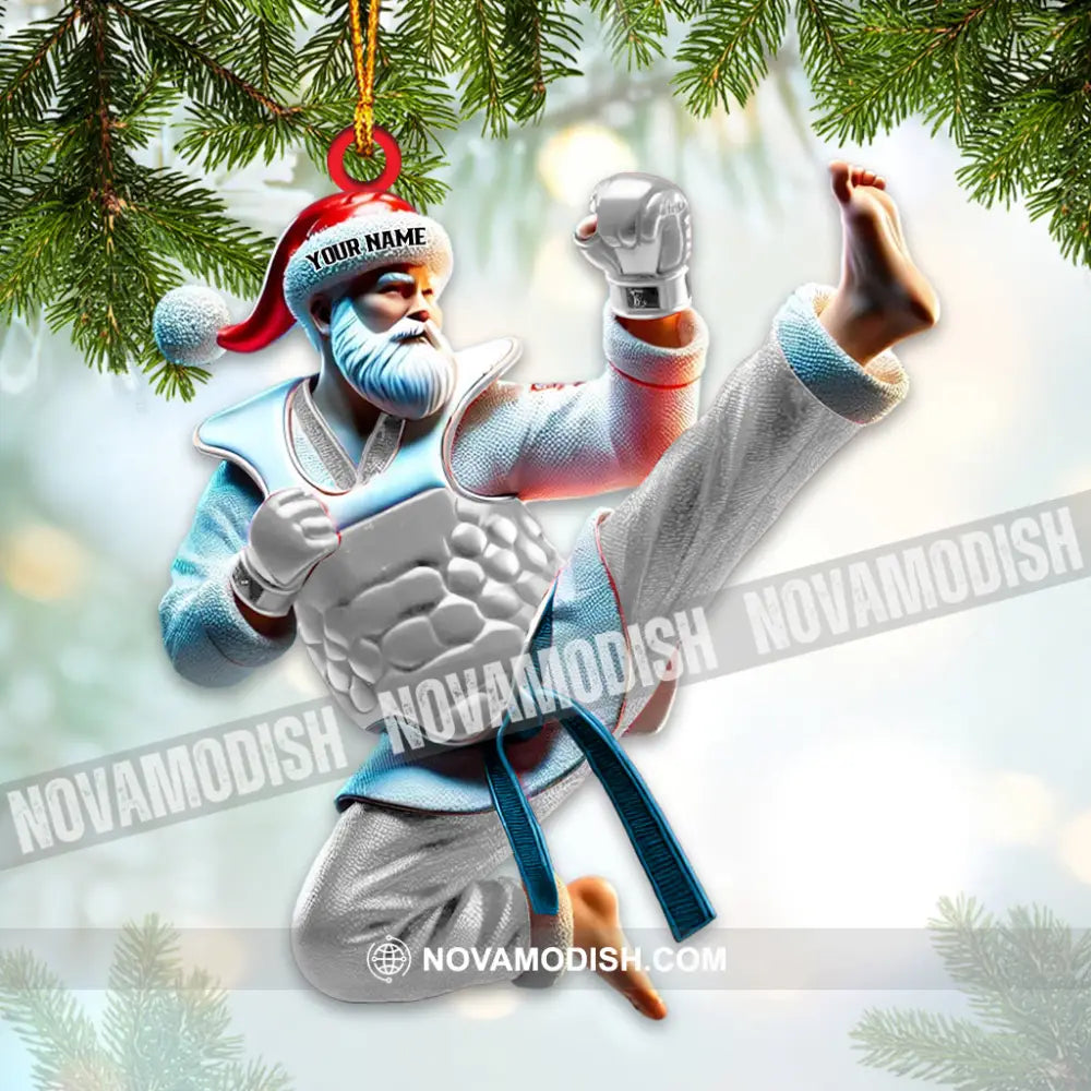 Custom Name Taekwondo Ornament Christmas Gift