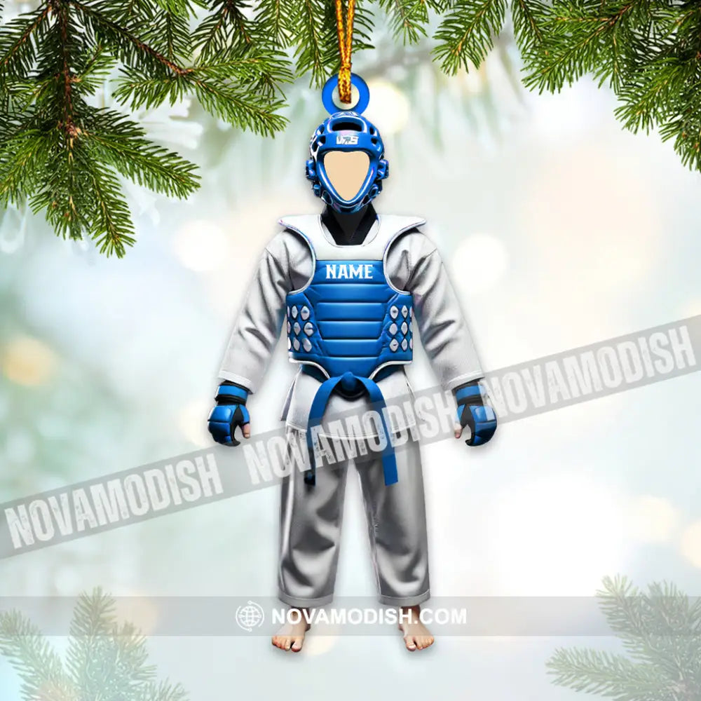 Custom Name Taekwondo Ornament Christmas Gift