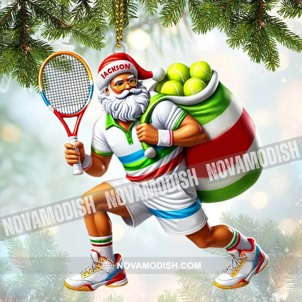 Custom Name Tennis Christmas Ornament Gift 3.54’’ / 1