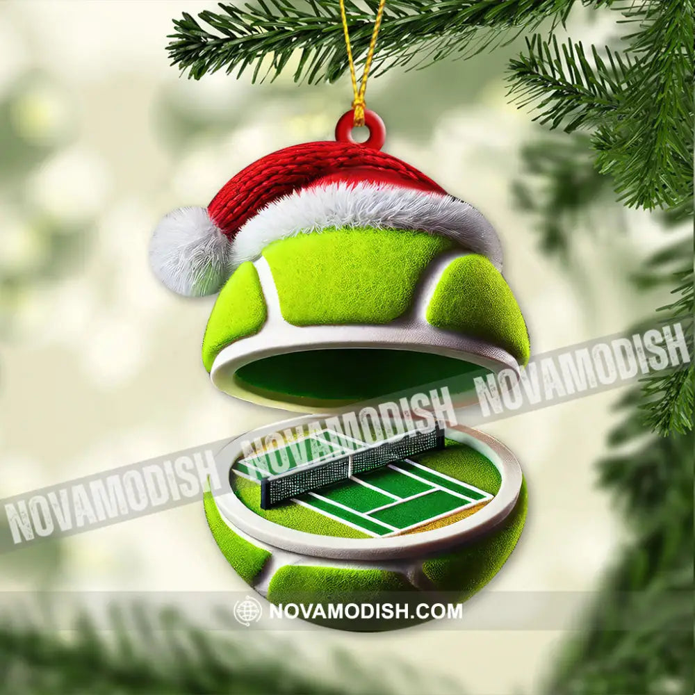 Custom Name Tennis Ornament Christmas Gift 3.54’’ / 1