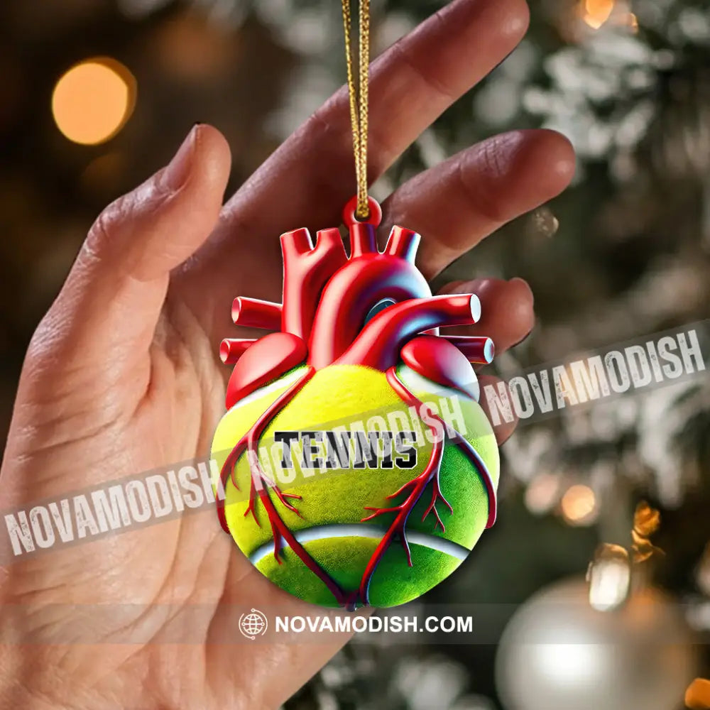 Custom Name Tennis Ornament Christmas Gift