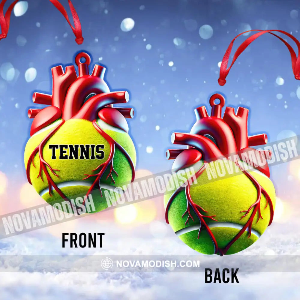 Custom Name Tennis Ornament Christmas Gift