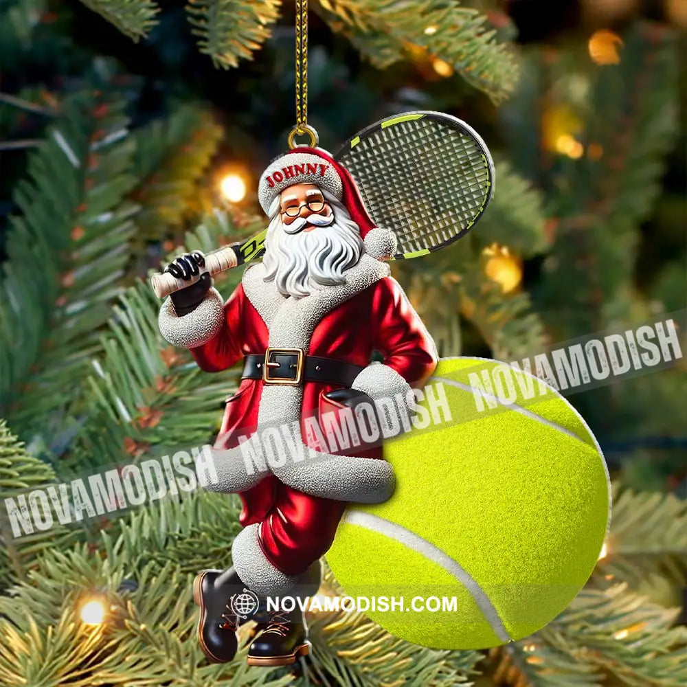 Custom Name Tennis Ornament Christmas Gift For Lover