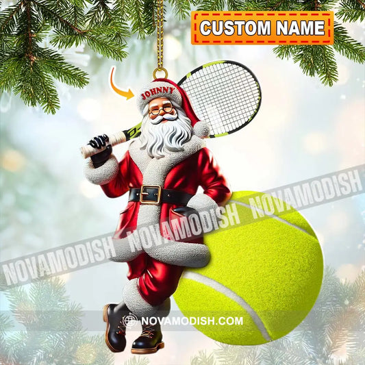 Custom Name Tennis Ornament Christmas Gift For Lover