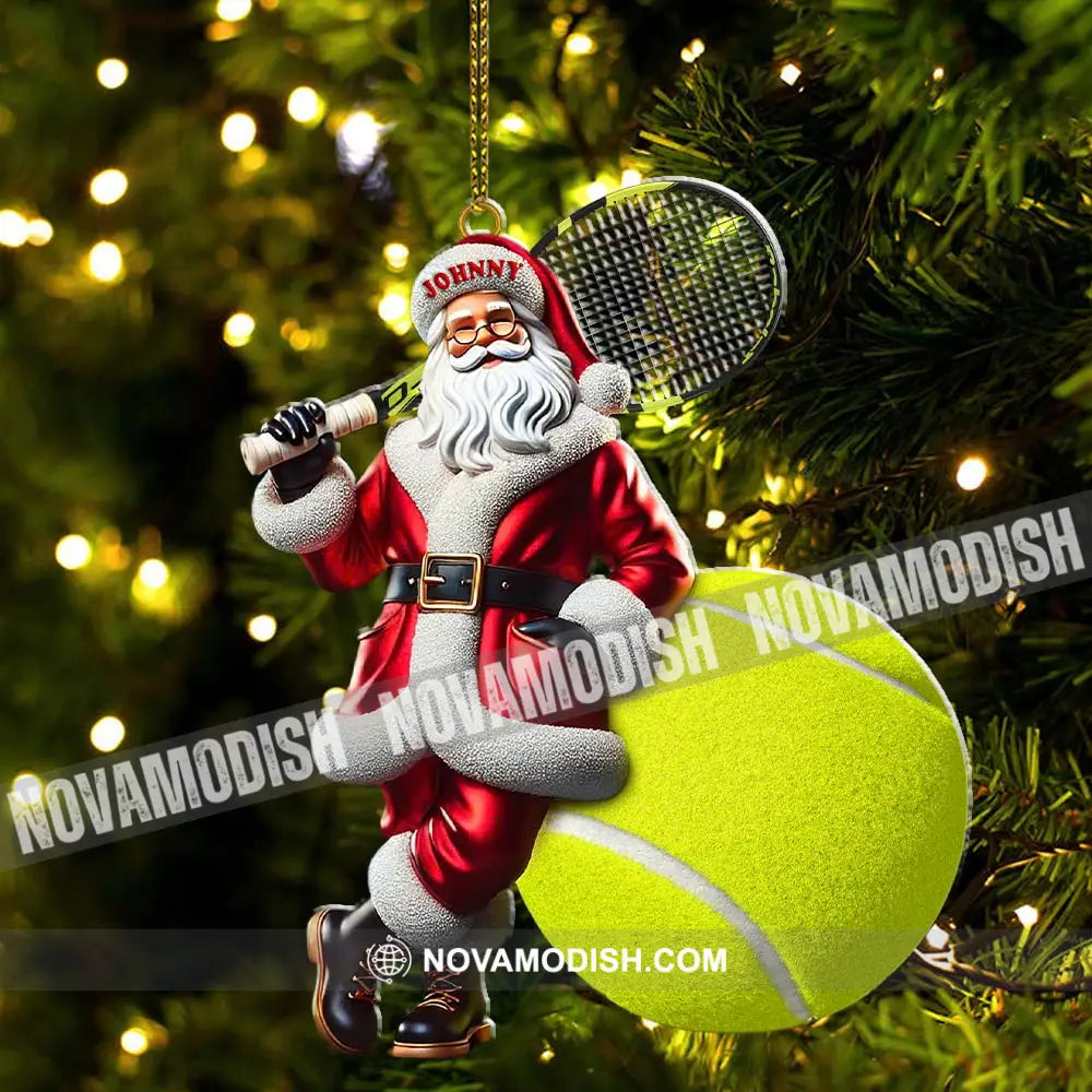 Custom Name Tennis Ornament Christmas Gift For Lover