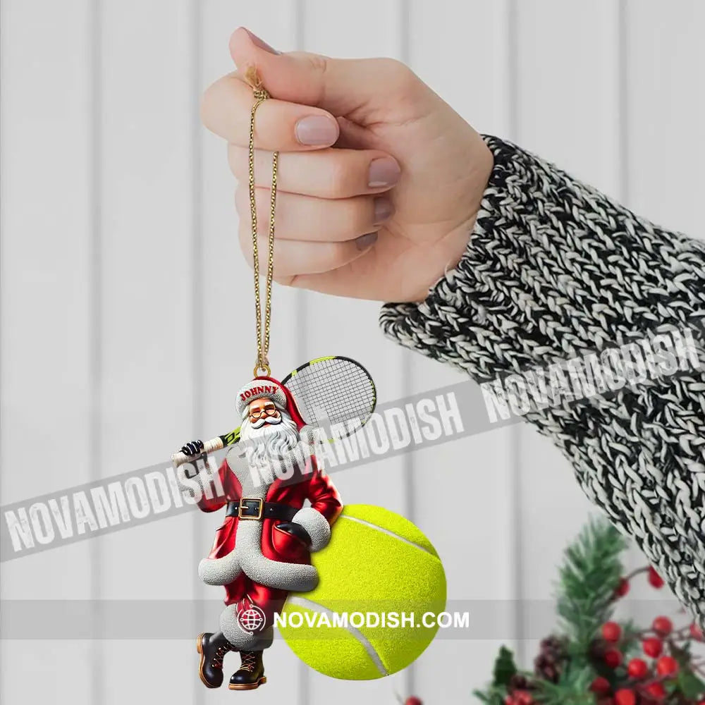 Custom Name Tennis Ornament Christmas Gift For Lover