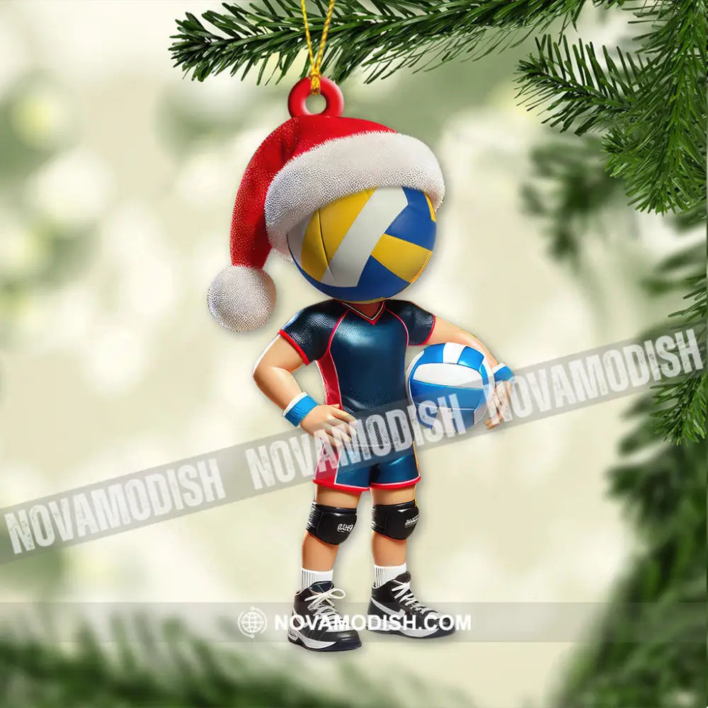 Custom Name Volleyball Ornament Christmas Decoration 3.54’’ / 1