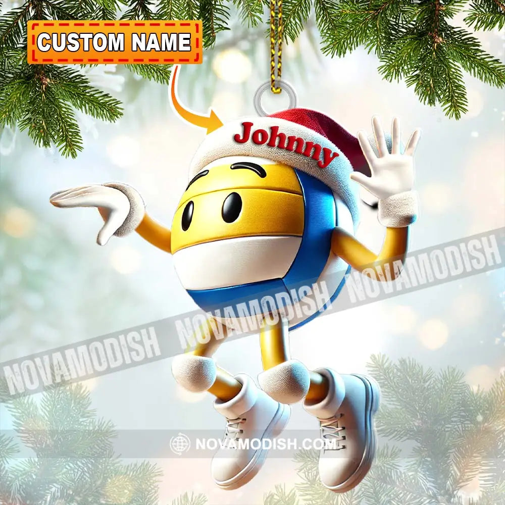 Custom Name Volleyball Ornament Lover Christmas Gift