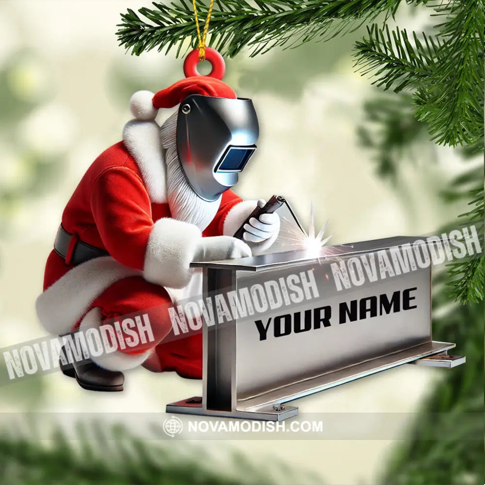 Custom Name Welder Ornament Christmas Gift For 3.54’’ / 1