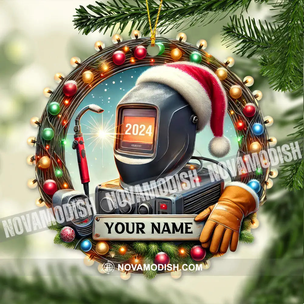 Custom Name Welder Ornament Christmas Gift For 3.54’’ / 1 Pack