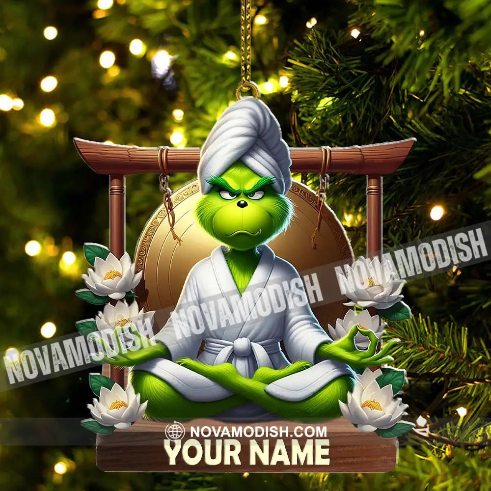 Custom Name Yoga Ornament Christmas Decor