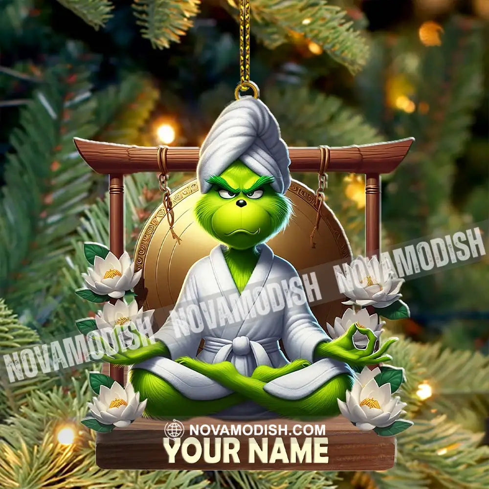 Custom Name Yoga Ornament Christmas Decor