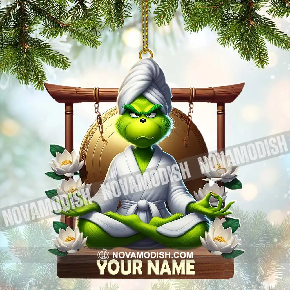 Custom Name Yoga Ornament Christmas Decor 3.54’’ / 1