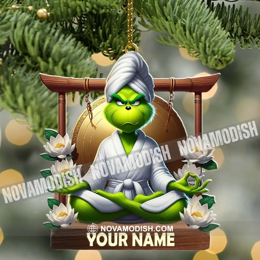 Custom Name Yoga Ornament Christmas Decor