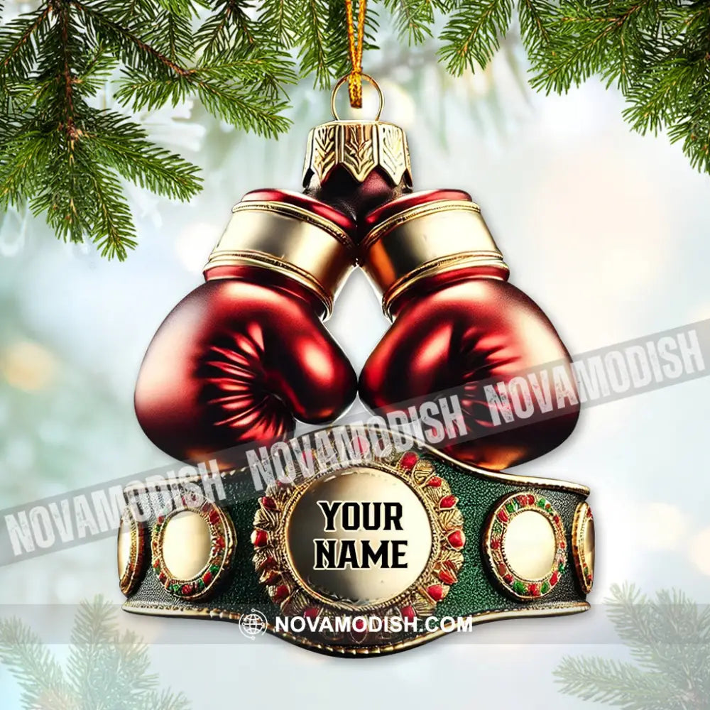 Custom Ornament Boxing Christmas Room Decor 3.54’’ / 1