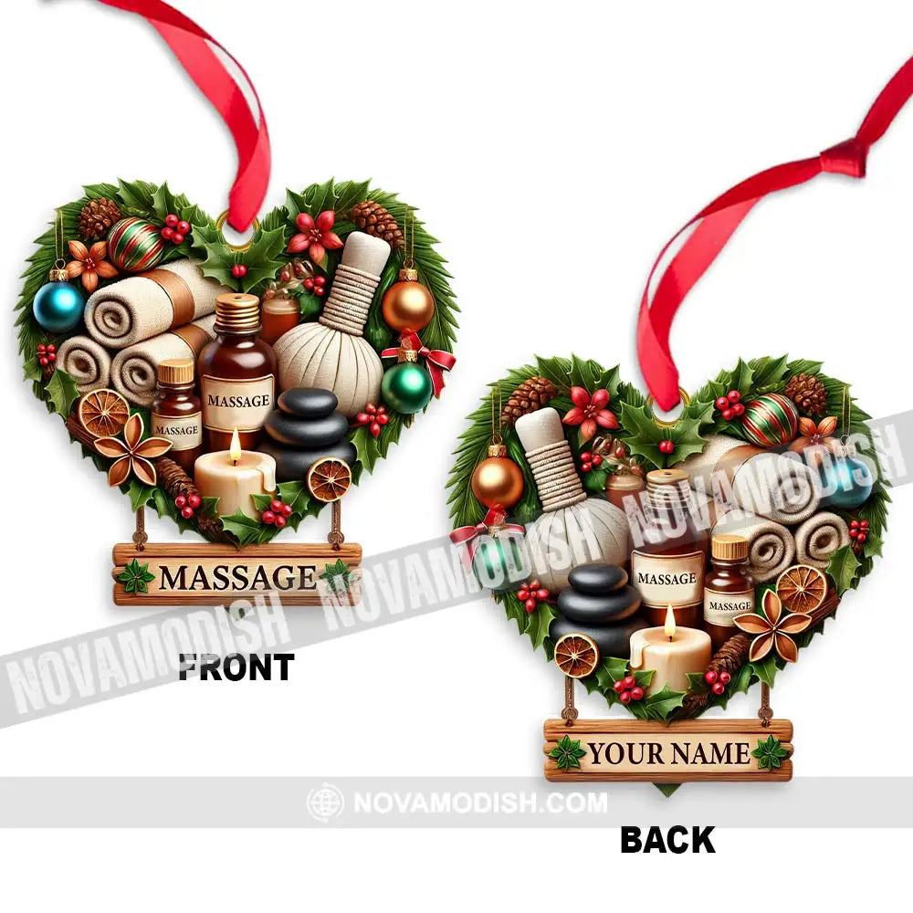 Custom Ornament Heart Of Massage Christmas Decor