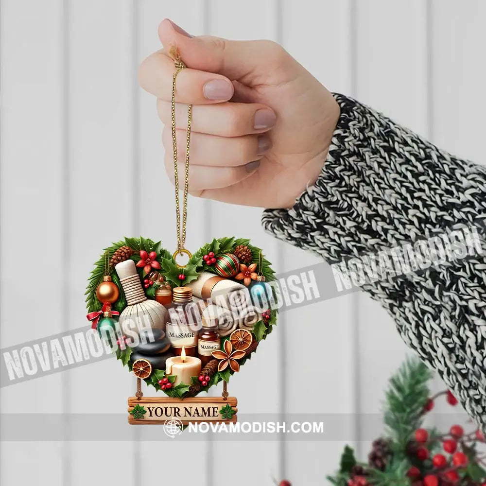 Custom Ornament Heart Of Massage Christmas Decor