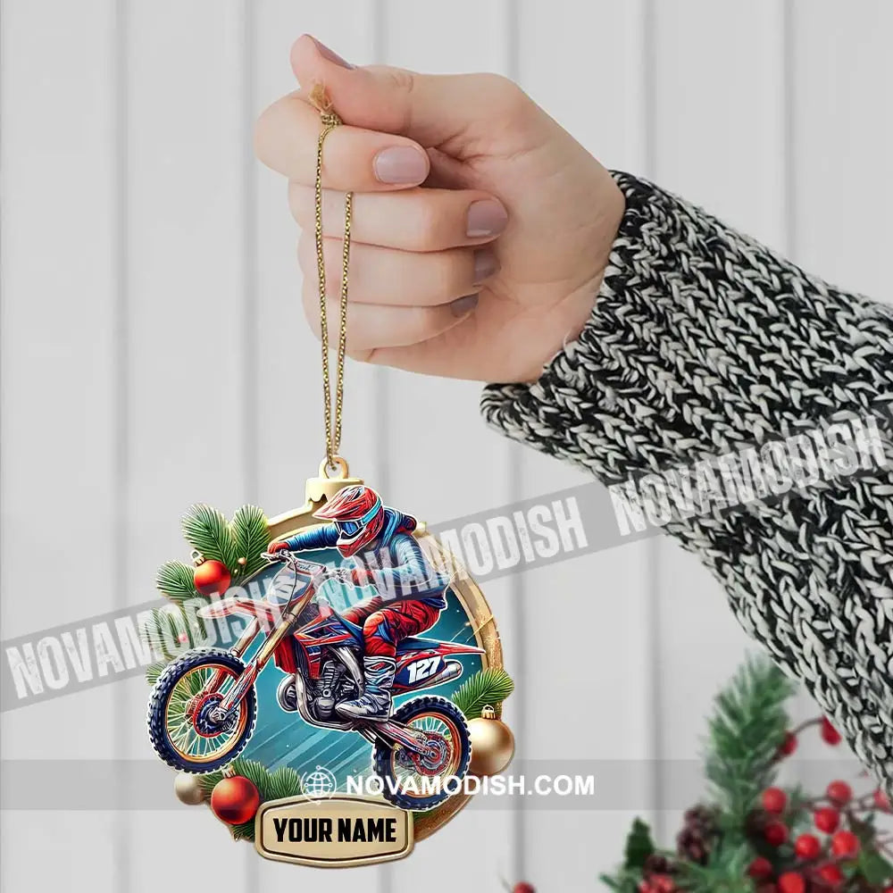 Custom Ornament Motocross Christmas Decor