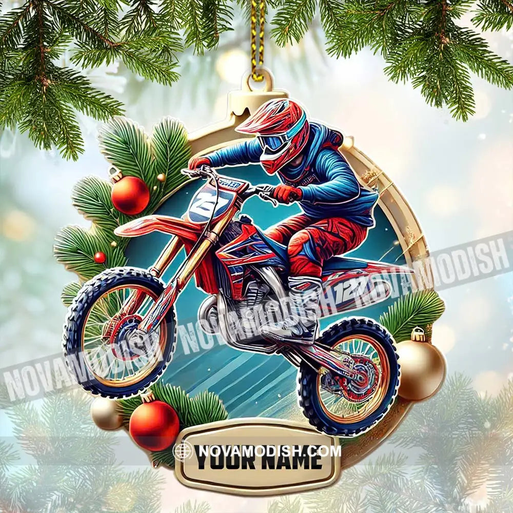 Custom Ornament Motocross Christmas Decor