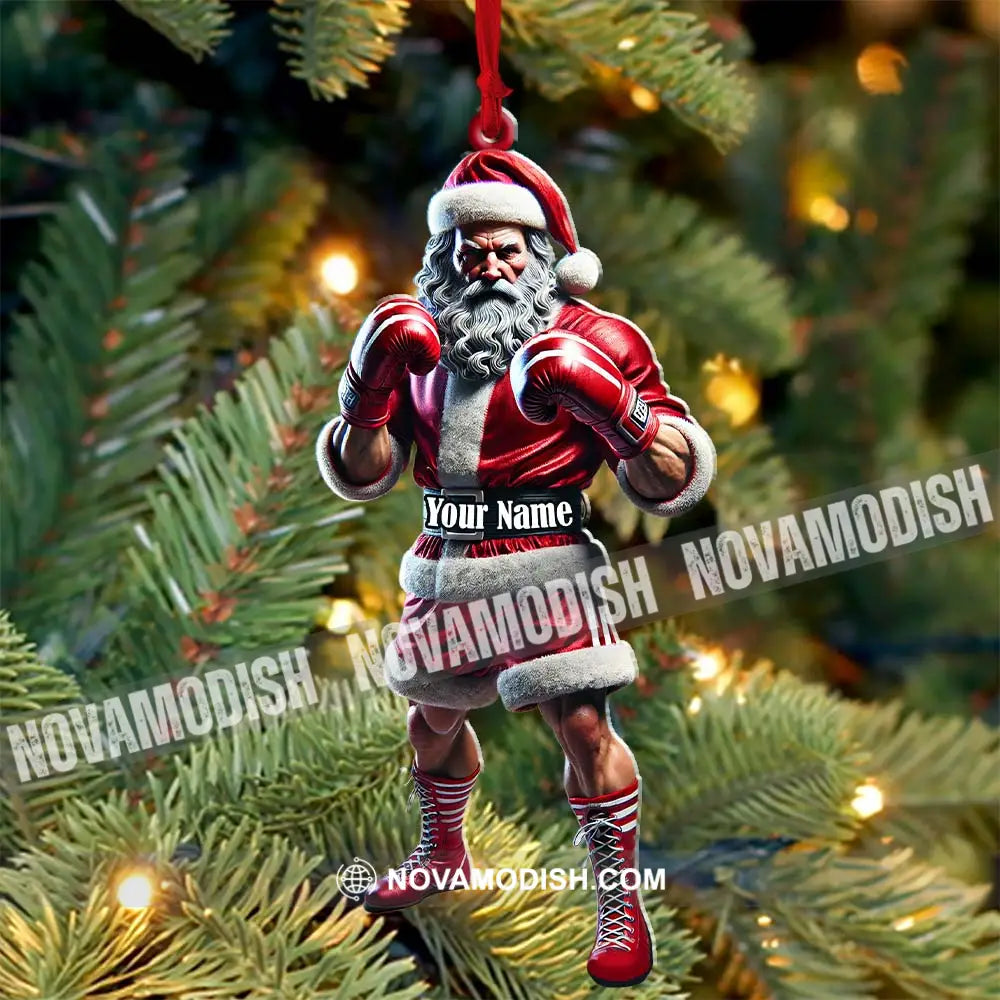 Custom Ornament Santa Boxing Christmas Decor