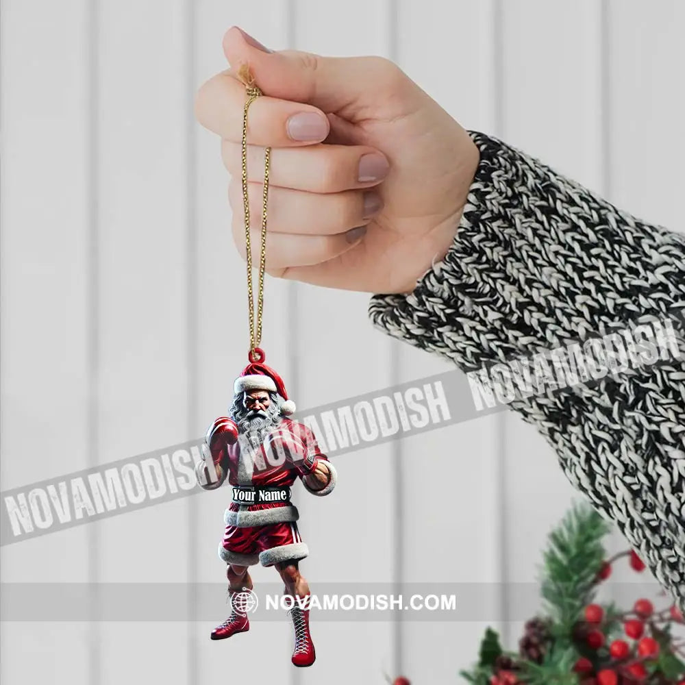 Custom Ornament Santa Boxing Christmas Decor