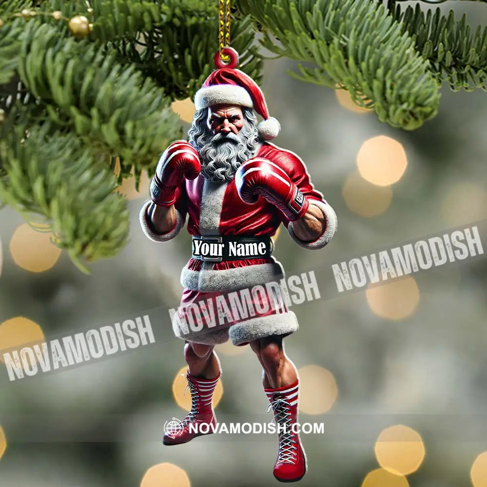 Custom Ornament Santa Boxing Christmas Decor