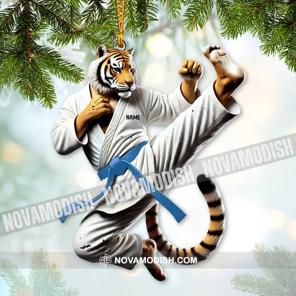 Custom Ornament Tiger Kung Fu Christmas Decor