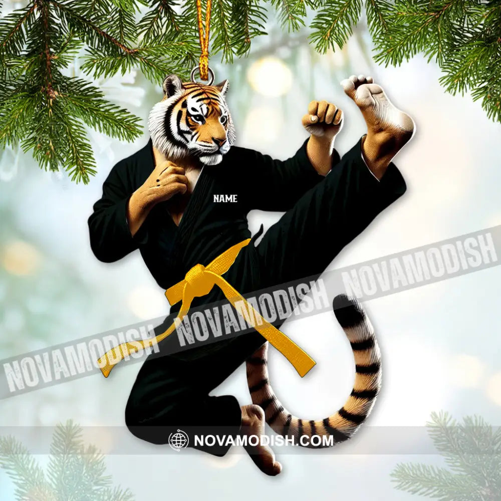 Custom Ornament Tiger Kung Fu Christmas Decor