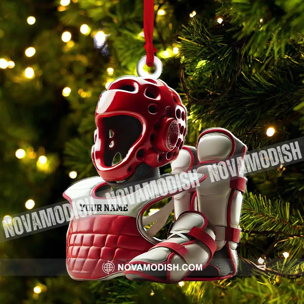 Custom Karate Lover Ornament Personalized