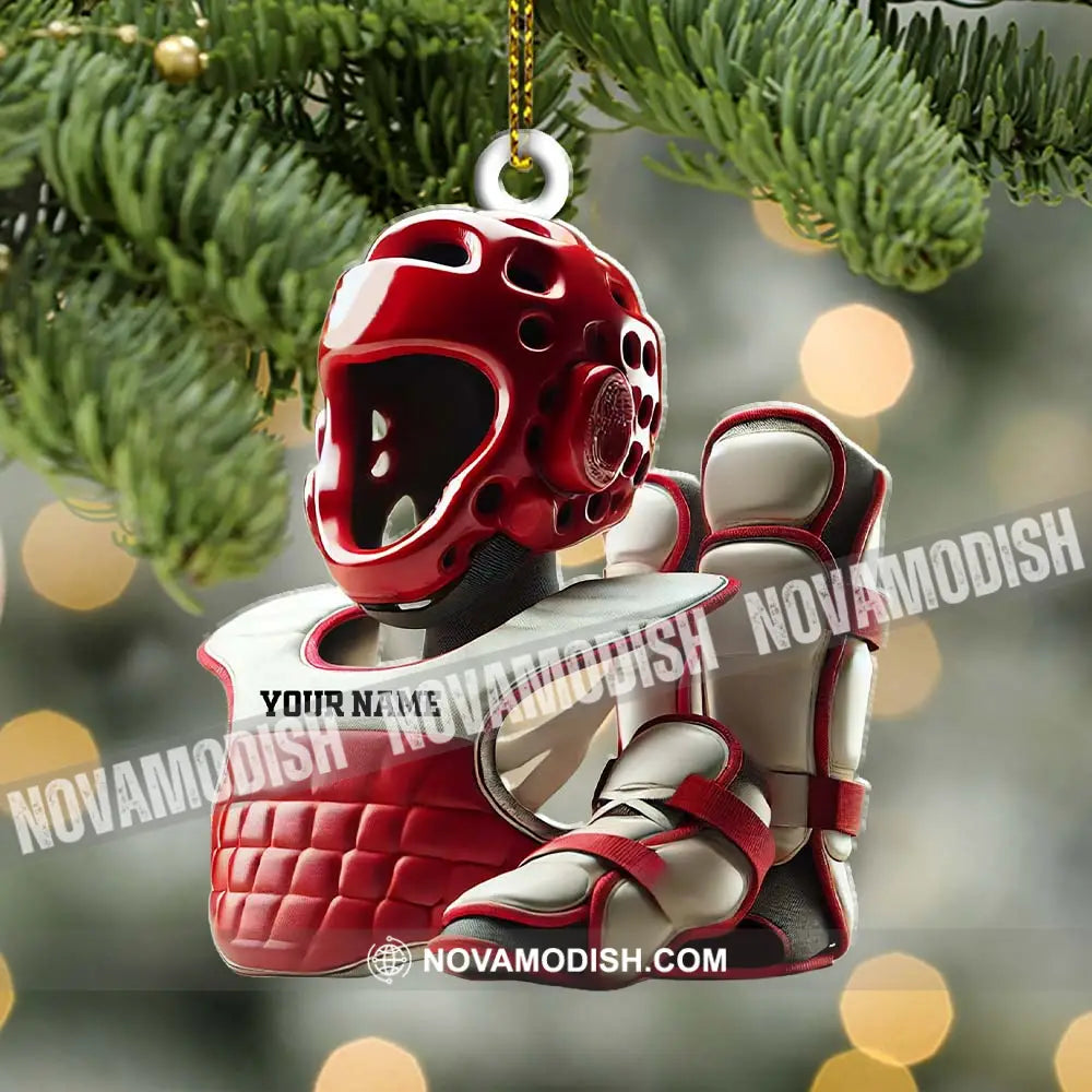 Custom Karate Lover Ornament Personalized