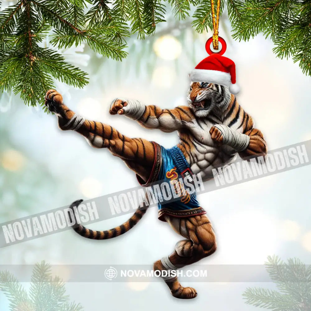 Custom Tiger Muay Thai Ornament Personalized