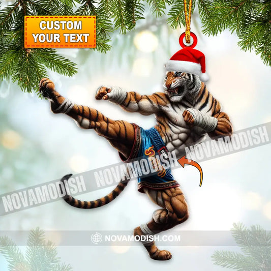 Custom Tiger Muay Thai Ornament Personalized 3.54’’ / 1